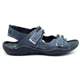 Mario Pala 448 marineblå herresandaler marine blå