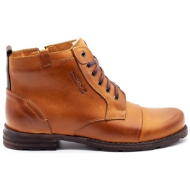 Polbut Herresnestøvler 403 rød orange
