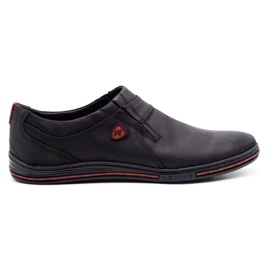 Polbut Herre Brogues læder 362 sort