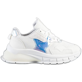 SHELOVET Moderigtige sneakers hvid