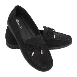 Sorte kvinders loafers RQ-2 Sort