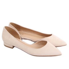 Ballerinaer med udskåret beige MM-593 Beige