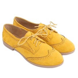 H110 Mostaza snøre loafers gul