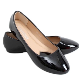 Sort lakerede ballerinaer 9988-60 Sort