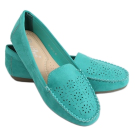 Grønne openwork loafers XR-1R6 Grøn