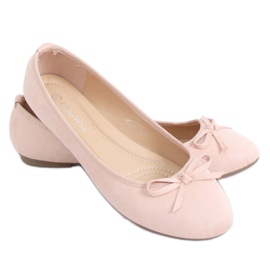 Pink ballerinaer i ruskind 9F116 Pink lyserød