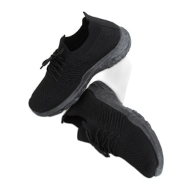 Sorte sokker sportssko C9239 Negro