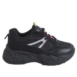 Sort BM-590 Allblack sportssko til kvinder