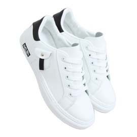 Kvinders sort / hvide sneakers LA132P HVID / SORT