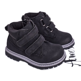 Apawwa Børns sorte Moa velcro