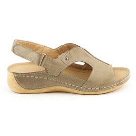 Pollonus Sandaler til kvinder 5774 cappuccino beige