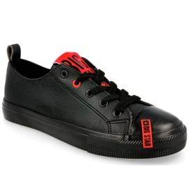 Kvinders lædersneakers Big Star EE274303 sort