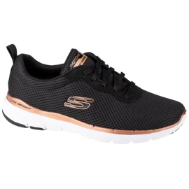 Skechers Flex Appeal 3.0 W 13070-BKRG Sko sort gylden