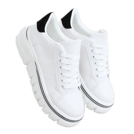 Sneakers høj sål hvid NB382P Hvid