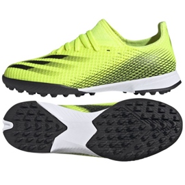 Adidas X Ghosted.3 Tf Jr FW6926 fodboldstøvler flerfarvet gule