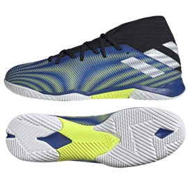 Adidas Nemeziz.3 In M FW7409 fodboldstøvler hvid, blå, sort blå