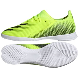 Adidas X Ghosted.3 In M FW6937 fodboldstøvler hvid, neongul grøn