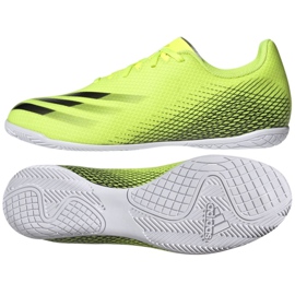 Adidas X Ghosted.4 In M FW6906 fodboldstøvler hvid, neongul grøn