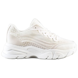 SHELOVET Hvide sneakers