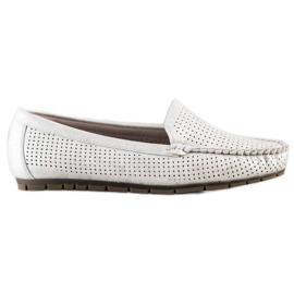 Kylie Afslappede openwork loafers hvid