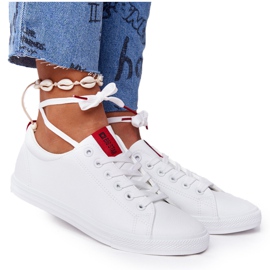 Damesneakers med bånd Big Star DD274685 Hvid