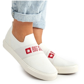 Dame Sneakers Slip-on Big Star FF274219 Hvid