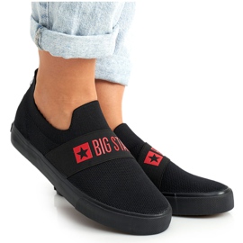 Dame Sneakers Slip-on Big Star FF274221 Sort