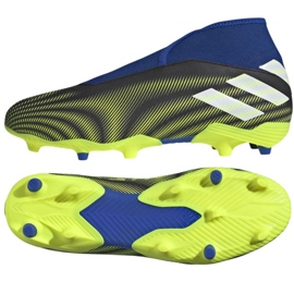 Adidas Nemeziz.3 Ll Fg M FW7411 fodboldstøvler hvid, sort, blå, gul sort