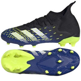 Adidas Predator Freak.3 Fg Jr FY0613 fodboldstøvler hvid, sort, kongelig sort