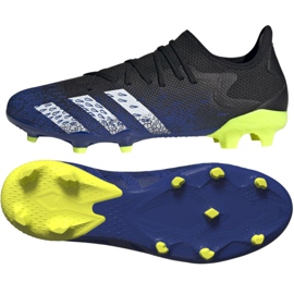 Adidas Predator Freak.3 L Fg M FY0615 fodboldstøvler hvid, sort, kongelig sort
