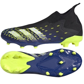 Adidas Predator Freak.3 Ll Fg M FY0617 fodboldstøvler hvid, sort, kongelig sort