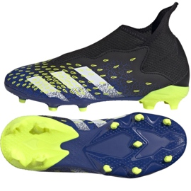 Adidas Predator Freak.3 Ll Fg Jr FY0618 fodboldstøvler hvid, sort, kongelig sort