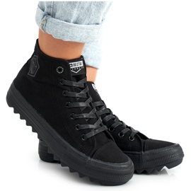 Kvinders høje sneakers Big Star FF274244 sort