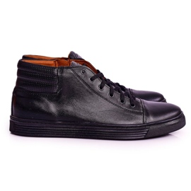 Bednarek Polish Shoes Mænds læder Brogues Sneakers Bednarek sort