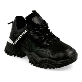 PS1 Kvinders sorte chunky sneakers på en massiv sål
