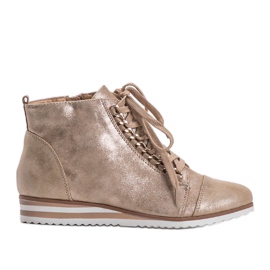 Beige sneakers 15A8617 gylden