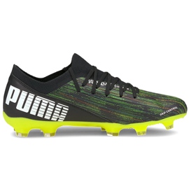 Puma Ultra 3.2 Fg Ag fodboldsko sort-grøn 106300 02