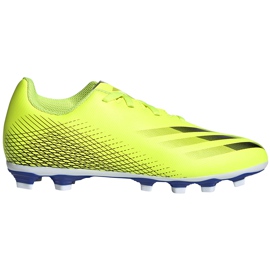 Adidas X Ghosted.4 FxG Junior fodboldstøvler gul-sort-hvid FW6933