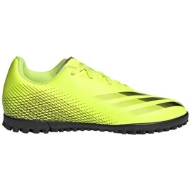 Adidas X Ghosted.4 Tf Junior fodboldstøvler gul-sort FW6920