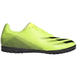 Adidas X Ghosted.4 Tf fodboldsko gul-sort FW6917