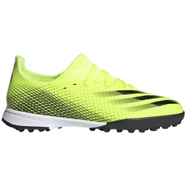 Adidas X Ghosted.3 Tf Junior fodboldstøvler gul-sort FW6926