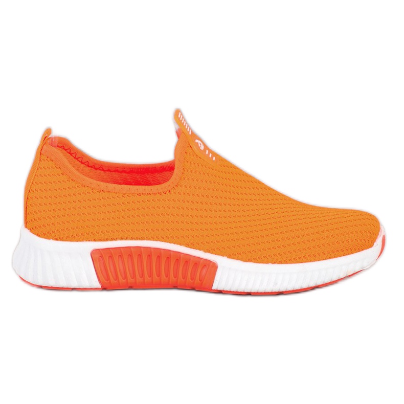 SHELOVET Behagelige tekstilsneakers orange