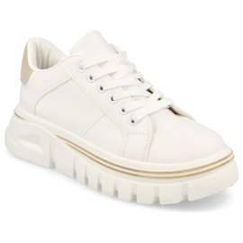 PS1 Kvinders sneakers på platformen hvid og beige Riri