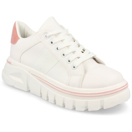 PS1 Kvinders sneakers på platformen Hvidrosa Riri lyserød