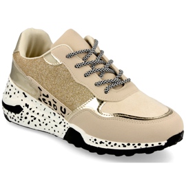 PS1 Kvinders Wedge Sneakers Guld Avery beige