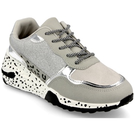 PS1 Kvinder Wedge Sneakers Sølv Avery grå flerfarvet