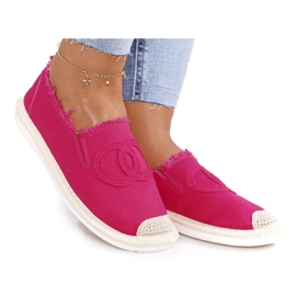 PS1 Klassisk kvinders Espadrilles Fuchsia Flaure beige lyserød