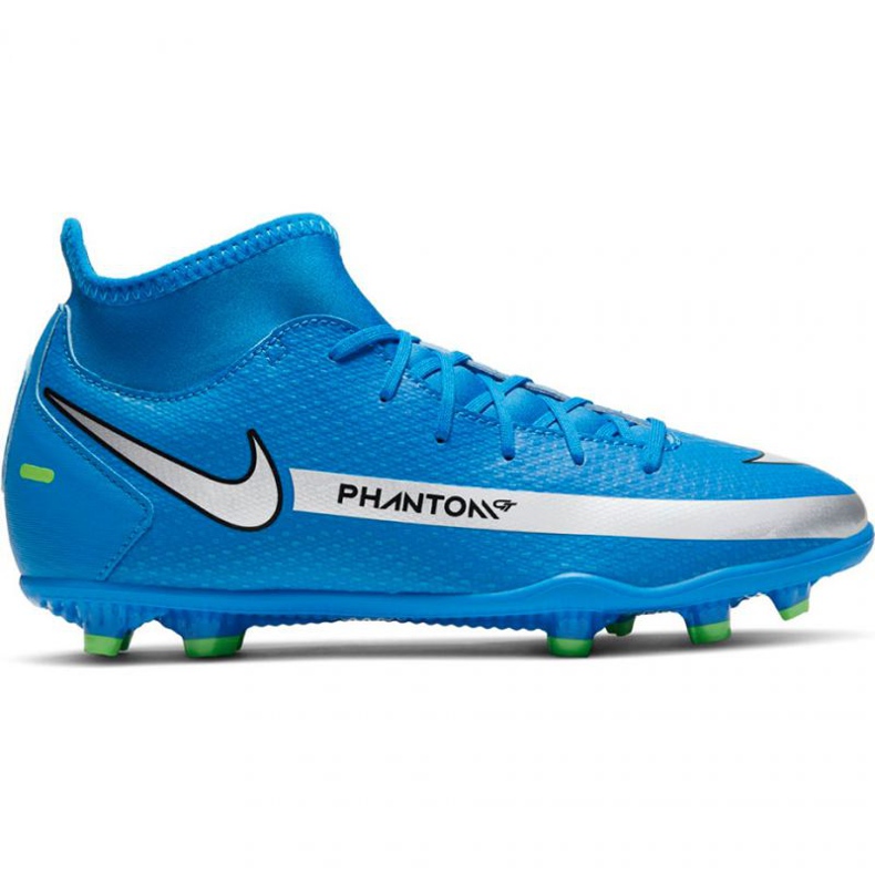 Nike Phantom Gt Club Df FG / MG Jr CW6727-400 fodboldsko flerfarvet blå