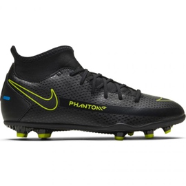 Nike Phantom Gt Club Df FG / MG Jr CW6727-090 fodboldsko sort sort
