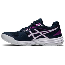 Asics Upcourt 4 W 1072A055 401 volleyballsko sort marineblå